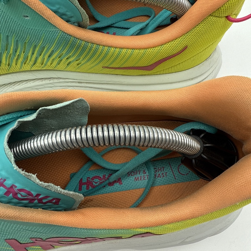 Hoka One One Rincon 3 Mens 11.5D Shoes Green Yellow Running Sneaker 1119395 CEPR - Picture 11 of 16